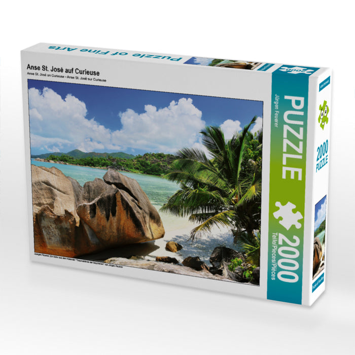 Anse St. José auf Curieuse 2000 Teile Puzzle quer - CALVENDO Foto-Puzzle'