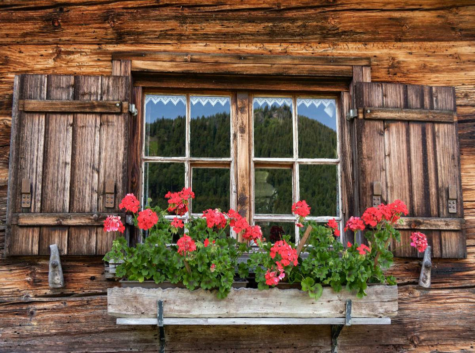 Fenster der Alpe Gschwender Berg - CALVENDO Foto-Puzzle'