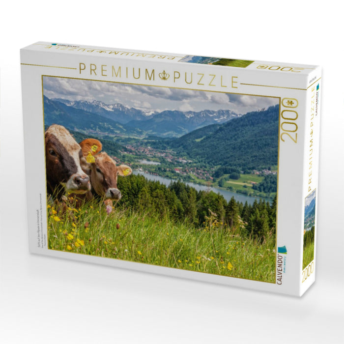 Sicht auf den Alpsee in Immenstadt - CALVENDO Foto-Puzzle'