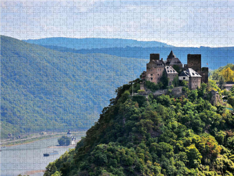 Burg Schönburg, Oberwesel 2000 Teile Puzzle quer - CALVENDO Foto-Puzzle'