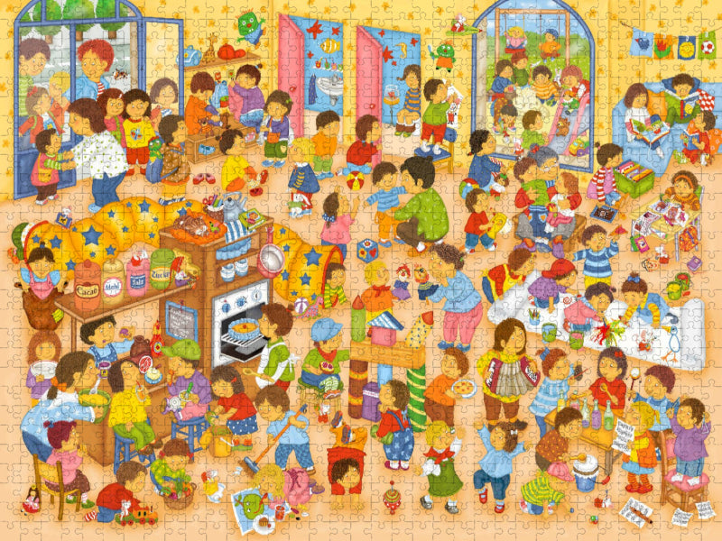 Ein Tag im Kindergarten - CALVENDO Foto-Puzzle'