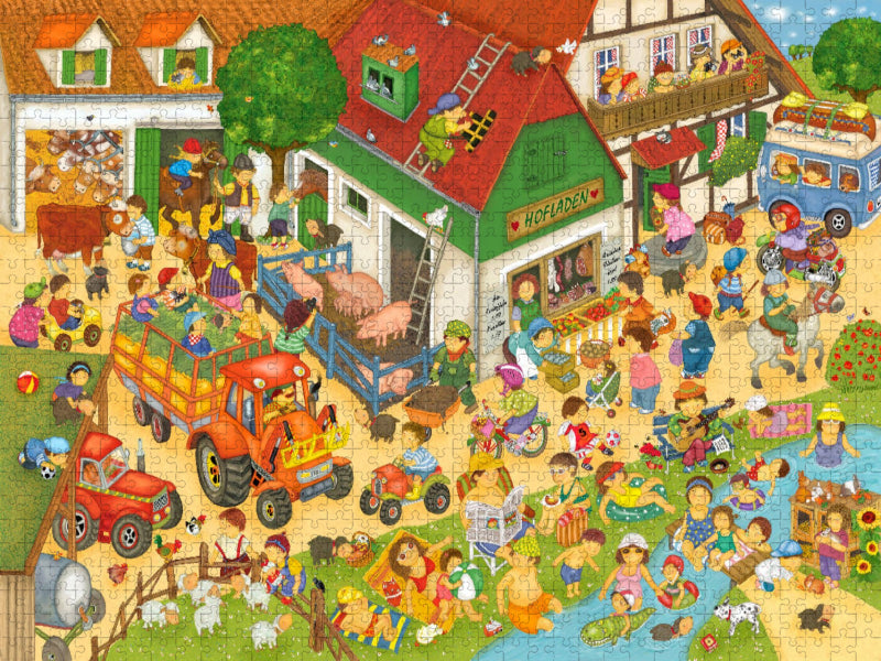 Ferien auf dem Bauernhof - CALVENDO Foto-Puzzle'