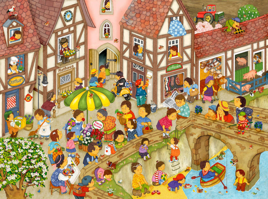 Mein Dorf im Frühling - CALVENDO Foto-Puzzle'