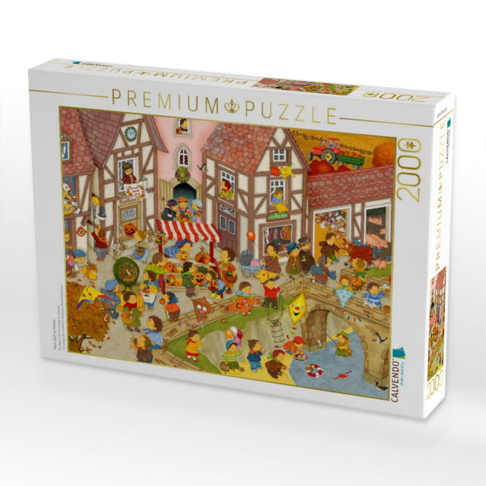 Mein Dorf im Herbst - CALVENDO Foto-Puzzle'
