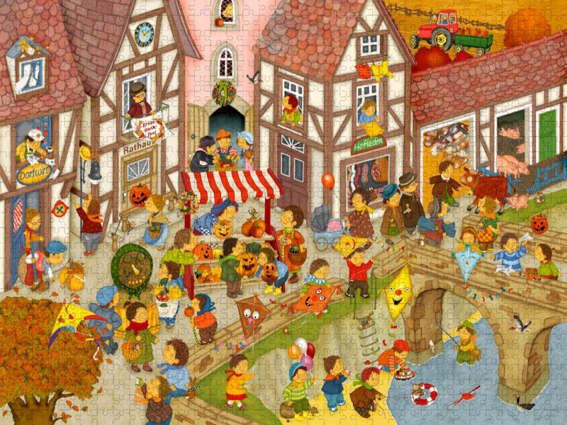 Mein Dorf im Herbst - CALVENDO Foto-Puzzle'