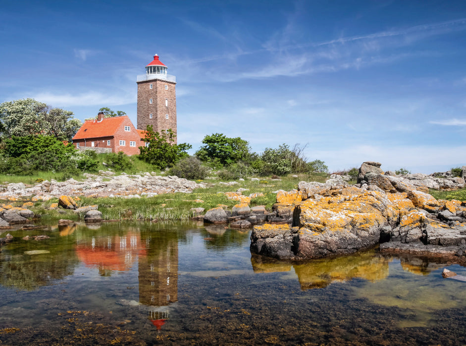 Der Leuchtturm von Svaneke 2000 Teile Puzzle quer - CALVENDO Foto-Puzzle'