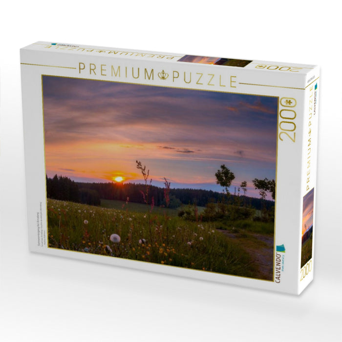 Sonnenuntergang bei Annaberg - CALVENDO Foto-Puzzle'
