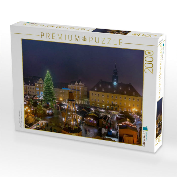 Weihnachtsmarkt in Annaberg - CALVENDO Foto-Puzzle'