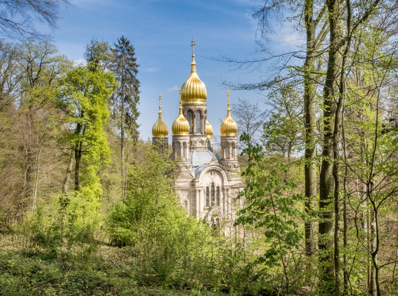 Russisch-Orthodoxe Kirche in Wiesbaden 2000 Teile Puzzle quer - CALVENDO Foto-Puzzle'