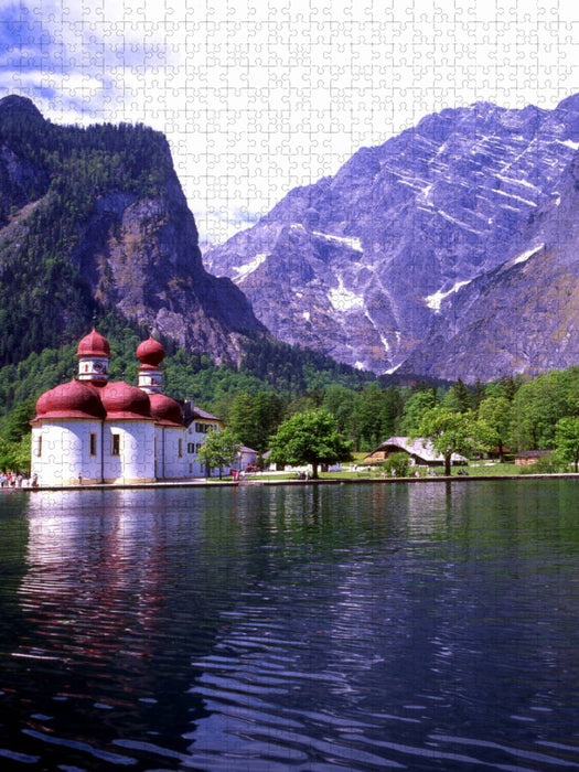 Königssee mit St.Bartholomä - CALVENDO Foto-Puzzle'