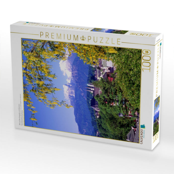 Blick auf Berchtesgaden mit Watzmann - CALVENDO Foto-Puzzle'