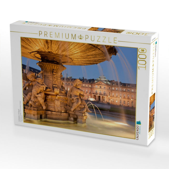 Schloßplatz in Stuttgart - CALVENDO Foto-Puzzle'
