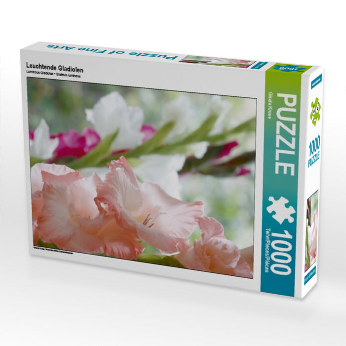 Luminous gladioli - CALVENDO photo puzzle 
