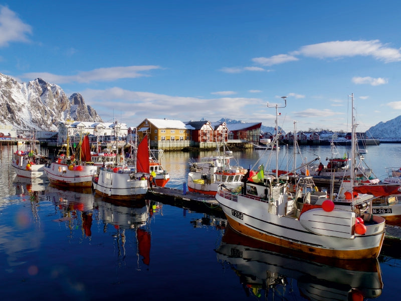 Impression hivernale de Svolvaer - Puzzle photo CALVENDO 