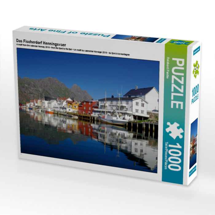 The fishing village of Henningsvaer - CALVENDO photo puzzle 