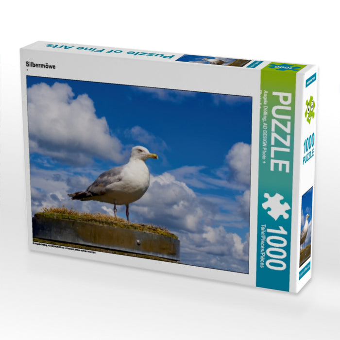 Silbermöwe 1000 Teile Puzzle quer - CALVENDO Foto-Puzzle'