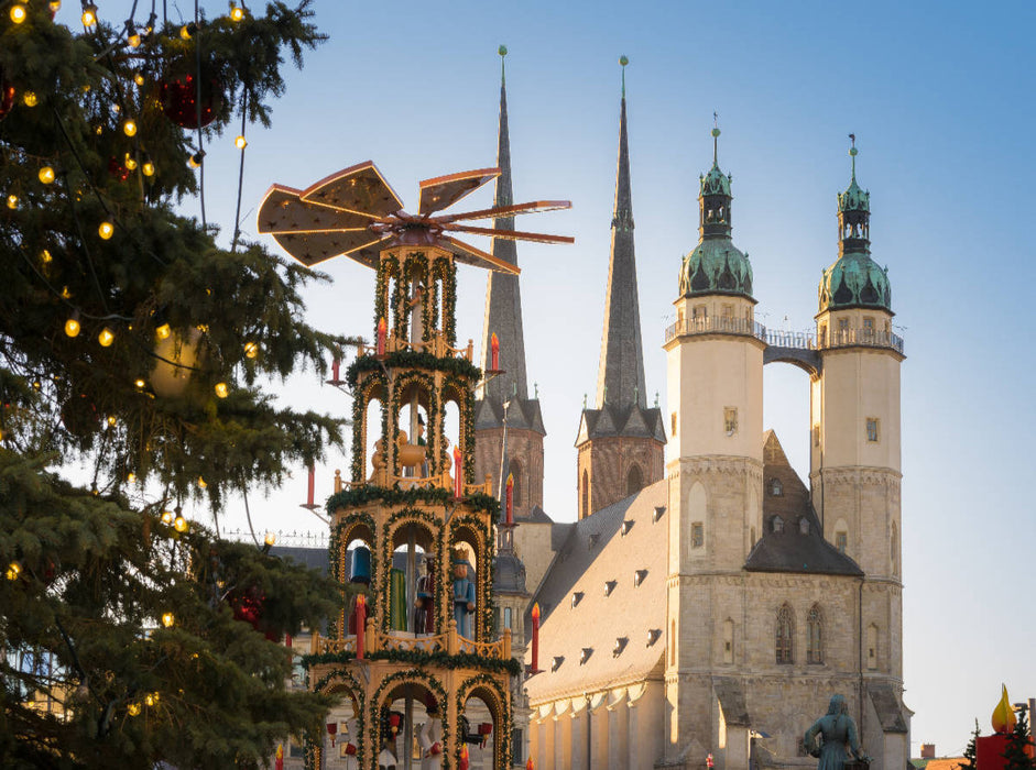Hallescher Weihnachtsmarkt - CALVENDO Foto-Puzzle'