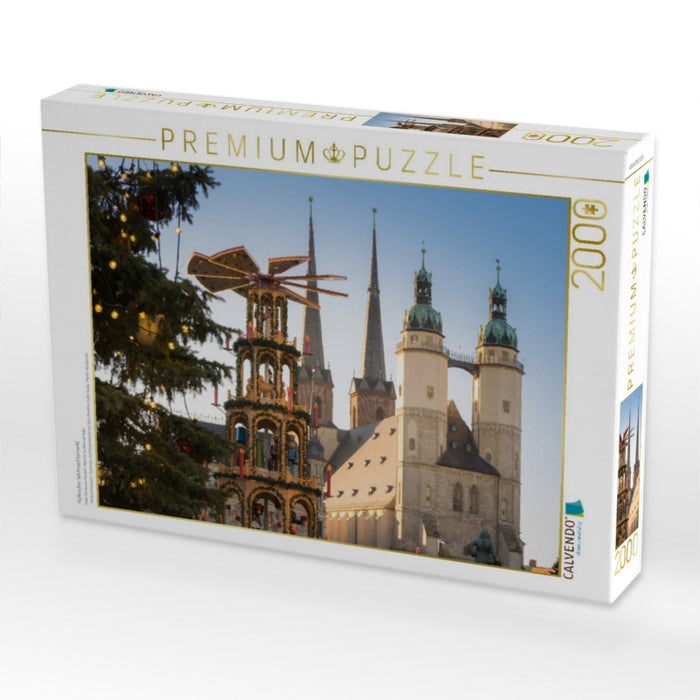 Hallescher Weihnachtsmarkt - CALVENDO Foto-Puzzle'