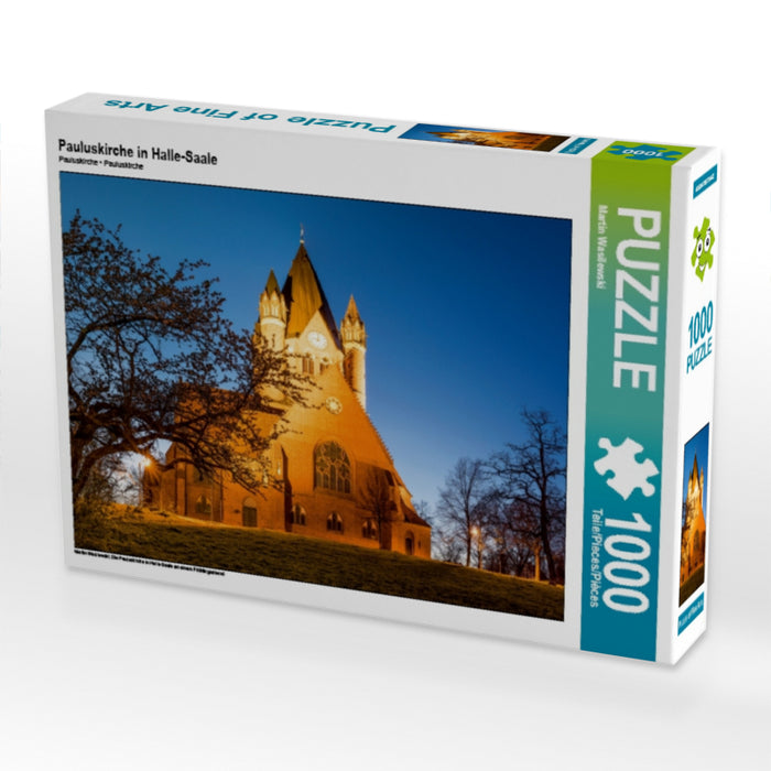 Pauluskirche in Halle-Saale 1000 Teile Puzzle quer - CALVENDO Foto-Puzzle'