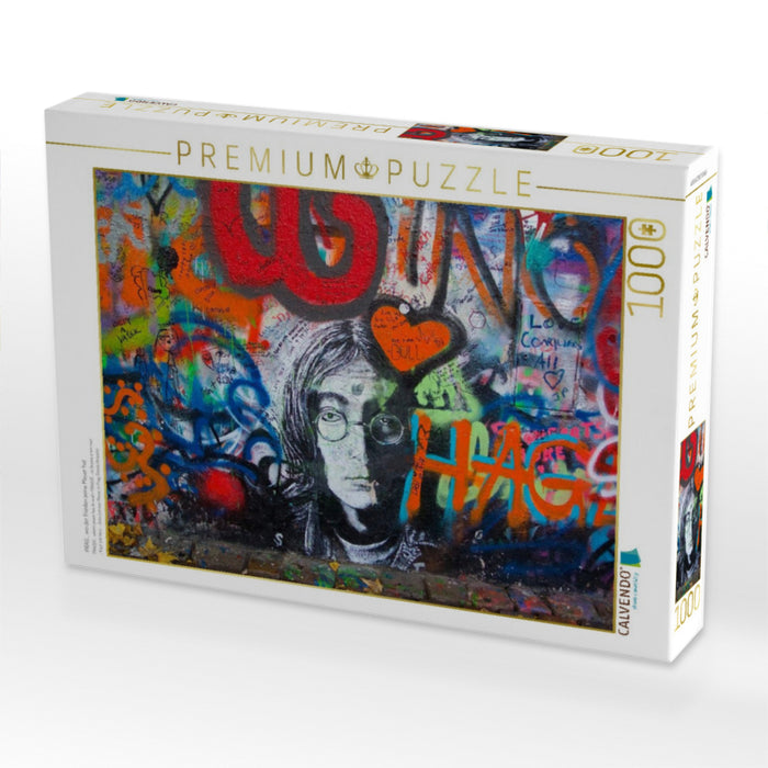 PRAG… wo der Frieden seine Mauer hat - CALVENDO Foto-Puzzle'