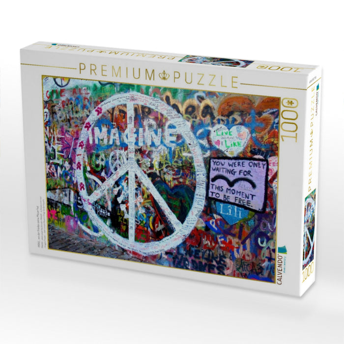 PRAG… wo der Frieden seine Mauer hat - CALVENDO Foto-Puzzle'