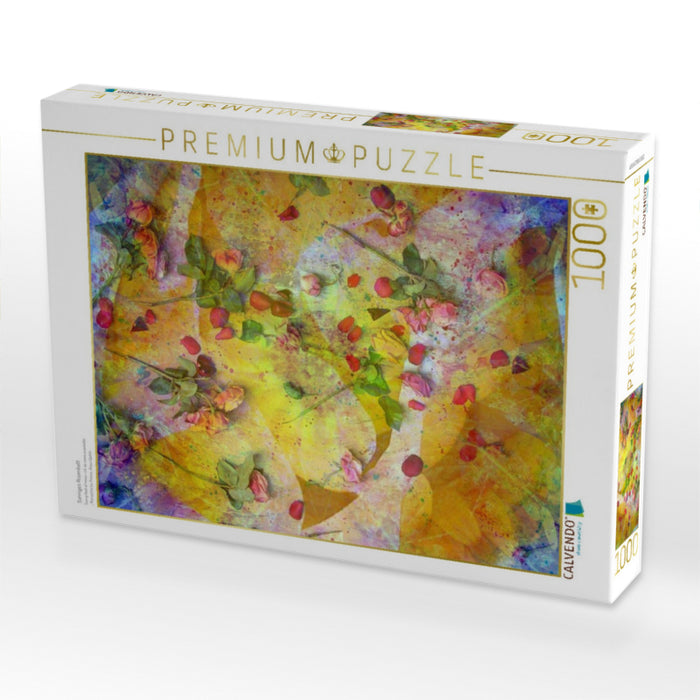 Sonniges Rosenbett - CALVENDO Foto-Puzzle'