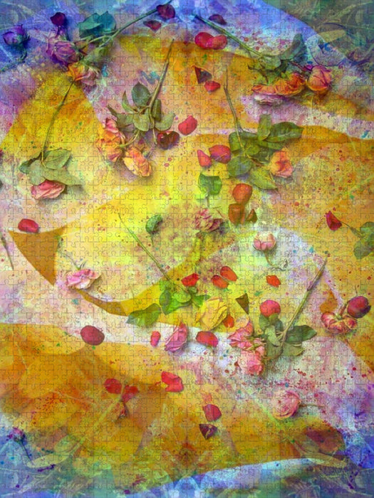Sonniges Rosenbett - CALVENDO Foto-Puzzle'
