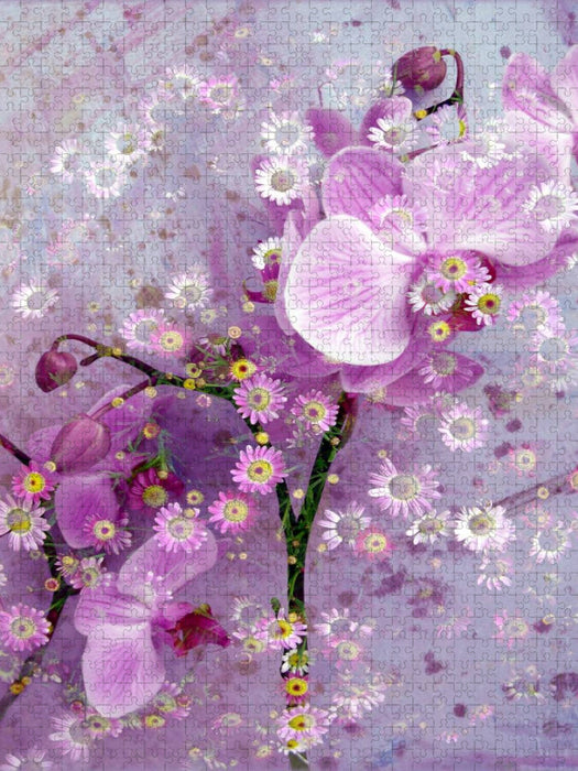 Verspielte Romantische Rosa Orchidee - CALVENDO Foto-Puzzle'