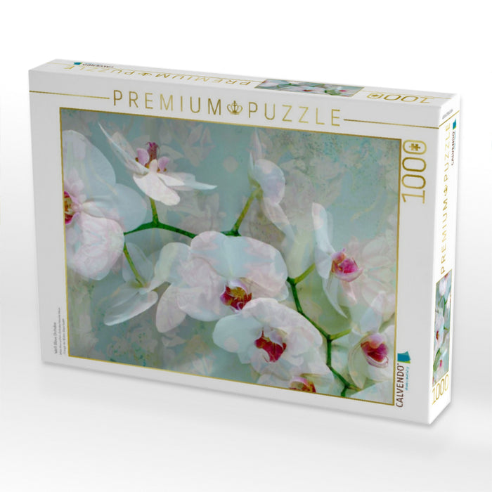 White Blue Orchid - CALVENDO photo puzzle 
