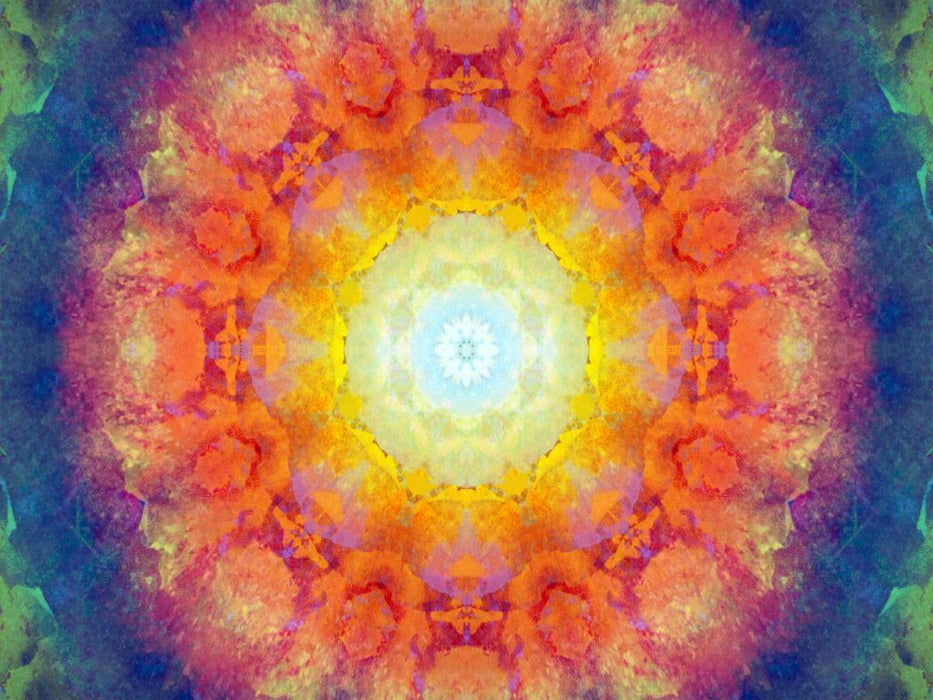 Blüten Mandala des Lichts - CALVENDO Foto-Puzzle'