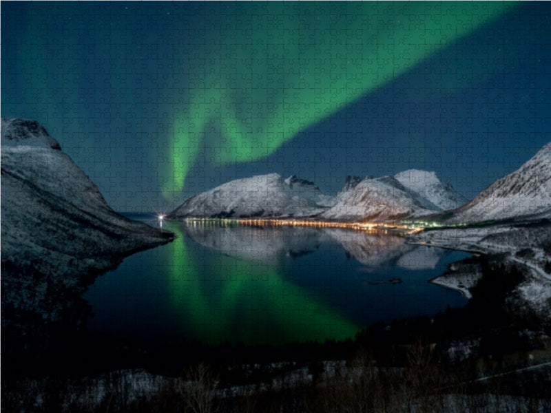 Bergsbotn auf Senja (Nordnorwegen) 1000 Teile Puzzle quer - CALVENDO Foto-Puzzle'
