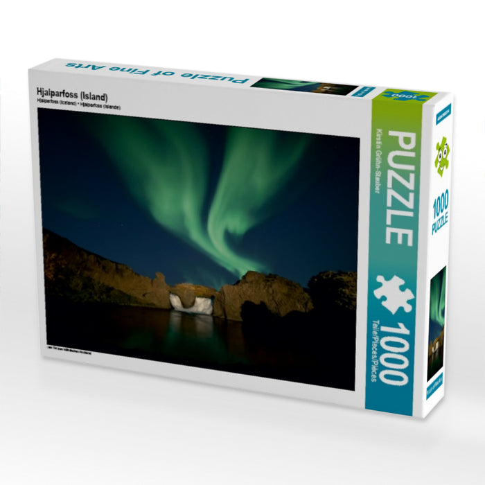 Hjalparfoss (Island) 1000 Teile Puzzle quer - CALVENDO Foto-Puzzle'