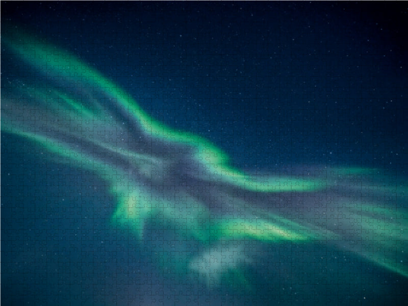 Ein Motiv aus dem Kalender Aurora borealis - Magische Polarlichtnächte in Island und Norwegen 1000 Teile Puzzle quer - CALVENDO Foto-Puzzle'