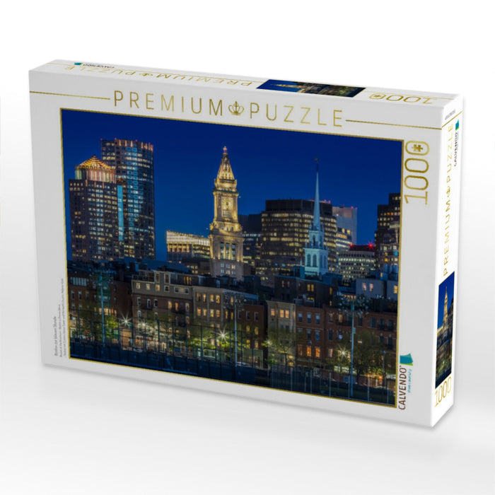 Boston à l'heure bleue - Puzzle photo CALVENDO 