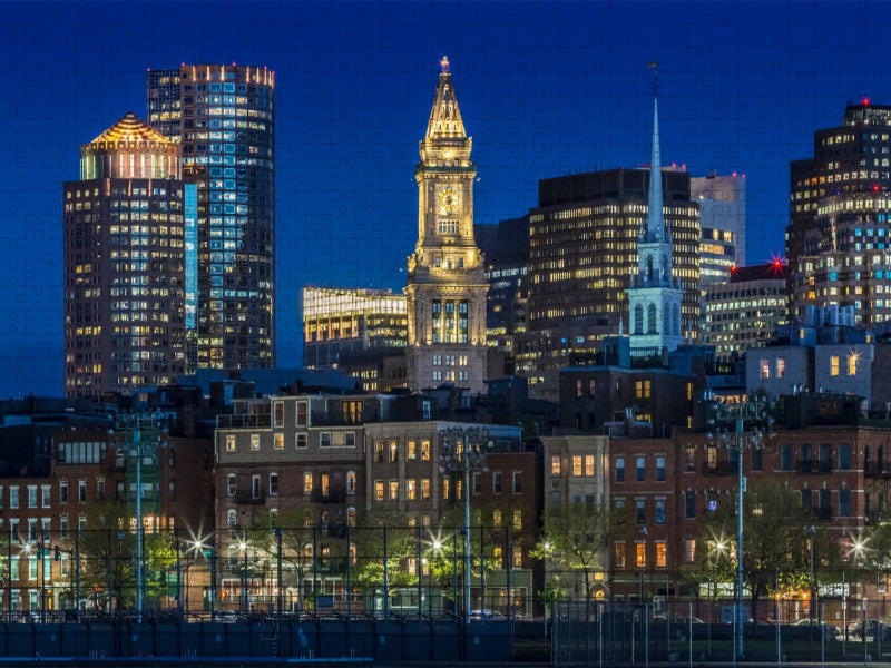 Boston à l'heure bleue - Puzzle photo CALVENDO 