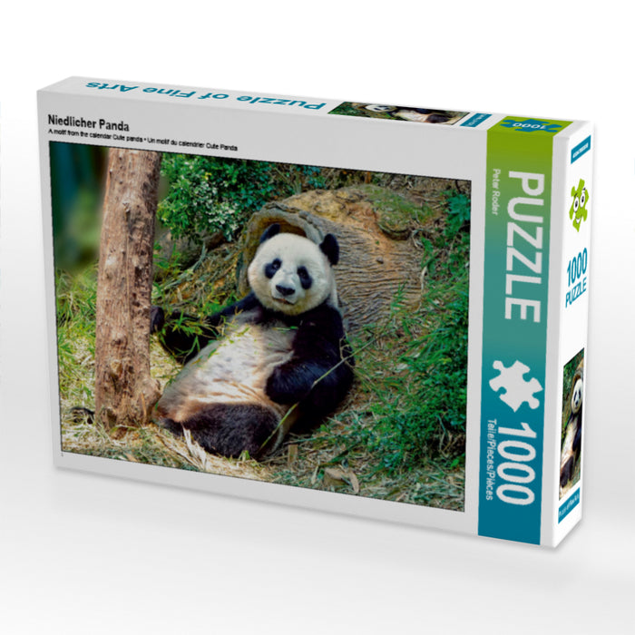 Niedlicher Panda 1000 Teile Puzzle quer - CALVENDO Foto-Puzzle'
