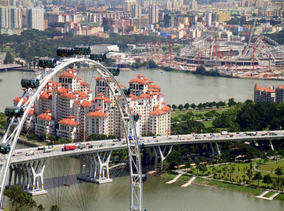 Autobrücken in Singapur - CALVENDO Foto-Puzzle'
