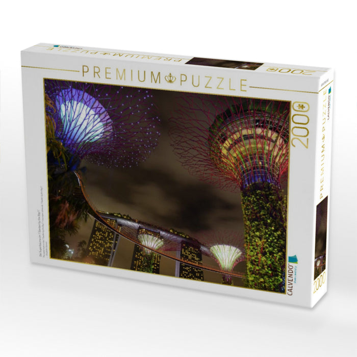 Die Superbäume im "Garden by the Bay" - CALVENDO Foto-Puzzle'