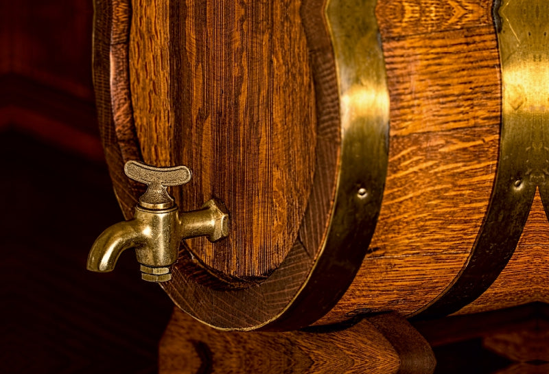 Premium Textil-Leinwand Bierfass