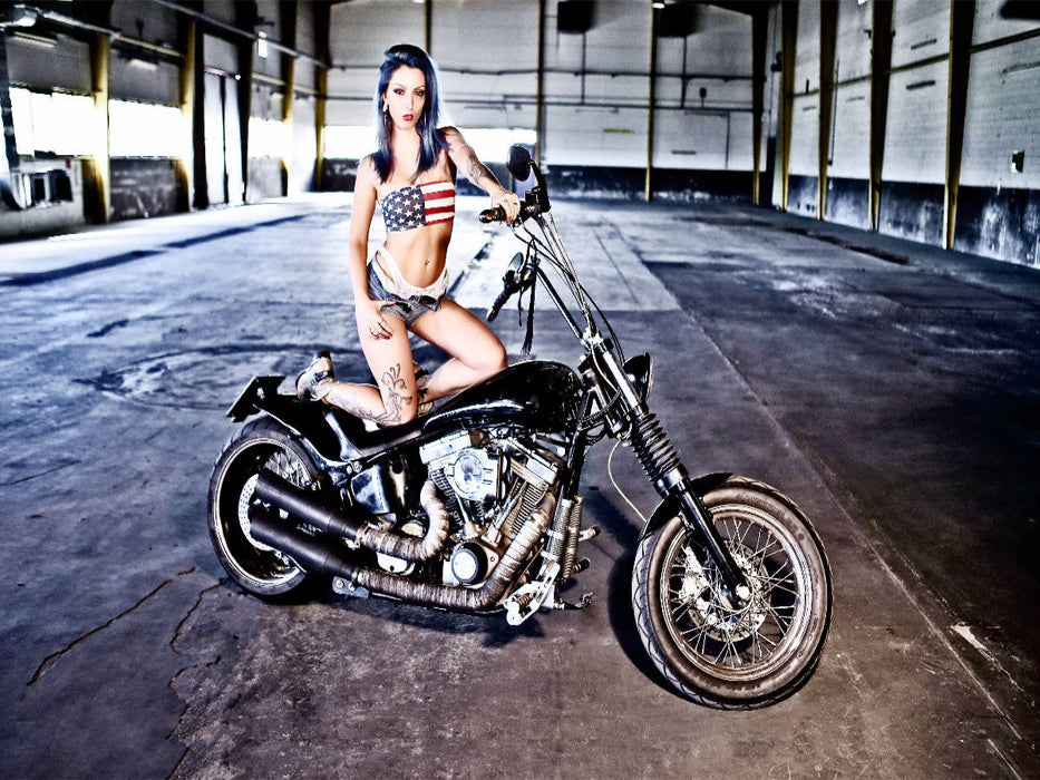 Harley-Davidson Softail Custom FXSTC 1989 - CALVENDO Foto-Puzzle'
