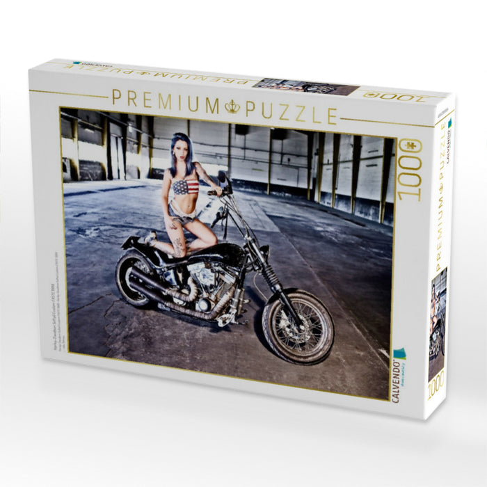 Harley-Davidson Softail Custom FXSTC 1989 - CALVENDO Foto-Puzzle'