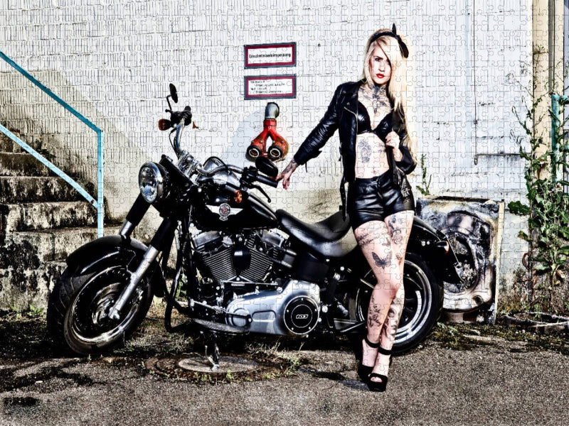 Harley-Davidson FLSTFB Fat Boy Special 2014 - CALVENDO Foto-Puzzle'