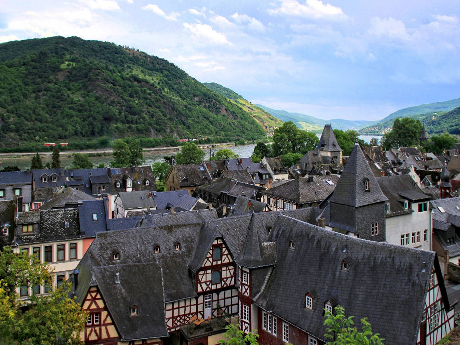 Bacharach - Sehenswerter Ort am Mittelrhein - CALVENDO Foto-Puzzle'