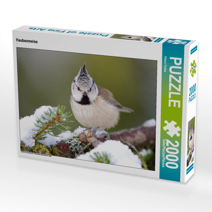 Haubenmeise 2000 Teile Puzzle quer - CALVENDO Foto-Puzzle'
