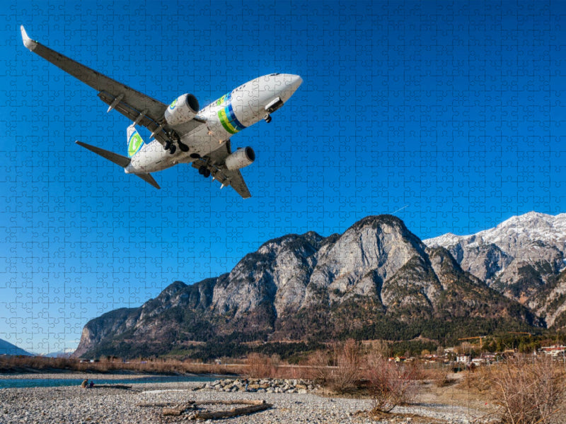 Transavia Boeing 737 - Innsbruck - CALVENDO Foto-Puzzle'