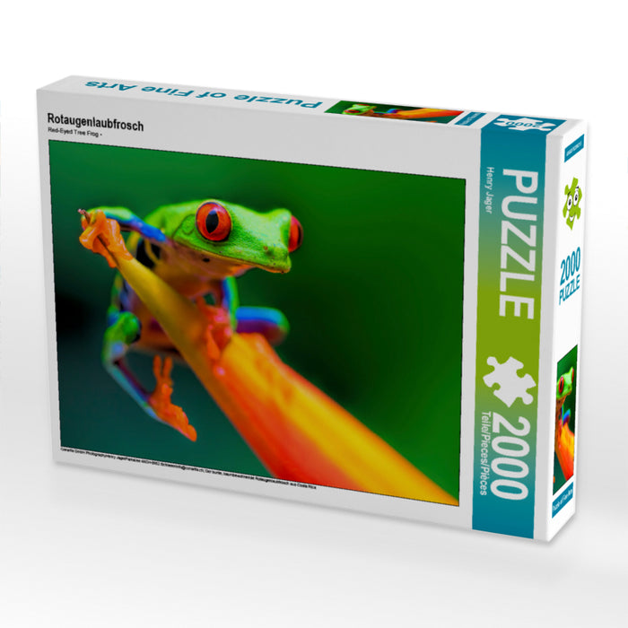 Rotaugenlaubfrosch 2000 Teile Puzzle quer - CALVENDO Foto-Puzzle'