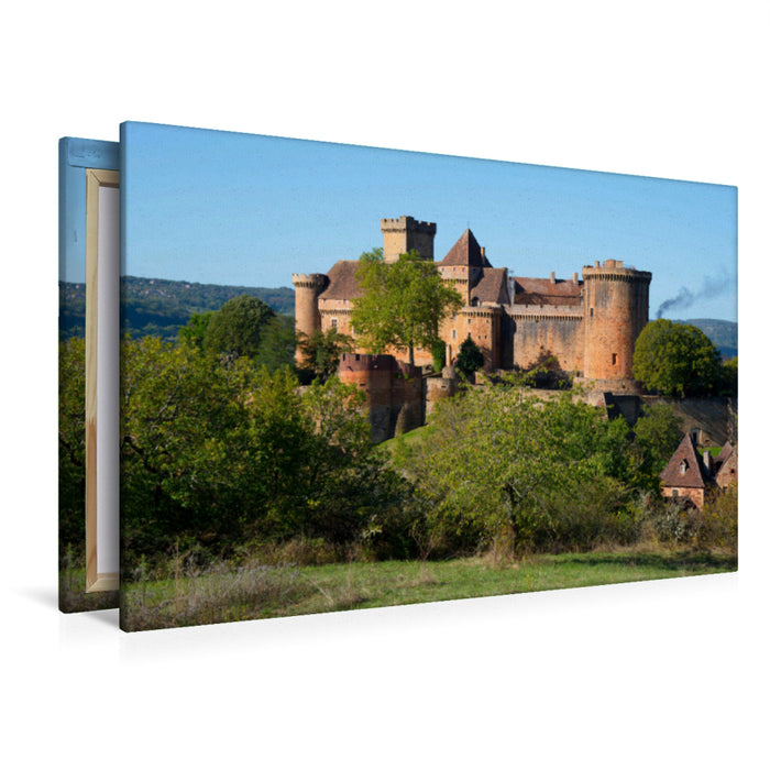 Premium Textil-Leinwand Chateau Castelnau-Bretenoux