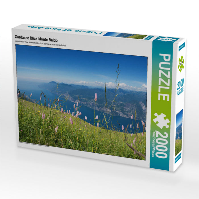 Gardasee Blick Monte Baldo 2000 Teile Puzzle quer - CALVENDO Foto-Puzzle'
