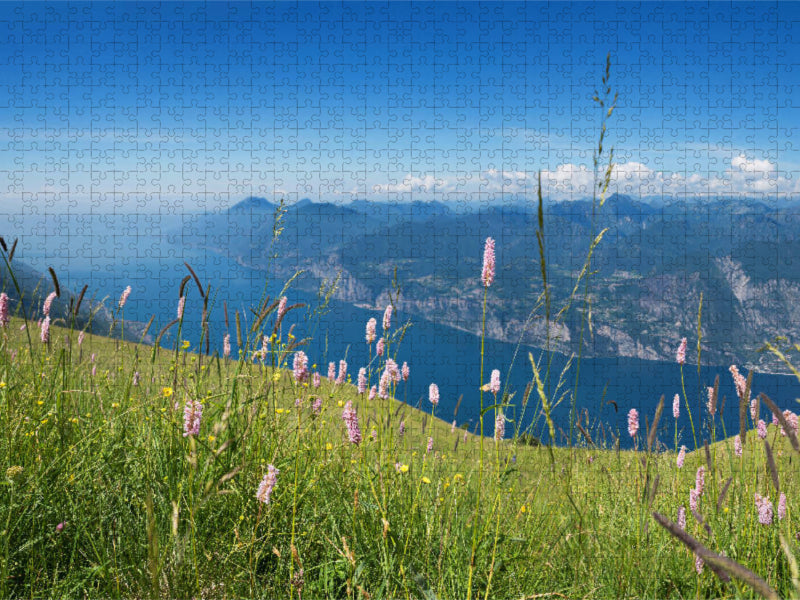 Gardasee Blick Monte Baldo 2000 Teile Puzzle quer - CALVENDO Foto-Puzzle'