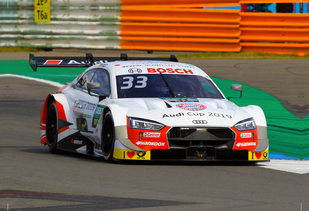 Premium Textil-Leinwand Rene Rast, Audi RS5 DTM